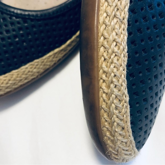 Clarks Women's Danelly Adira - Size 6.5 M - Black Espadrille Ballet Flat Slip on - Picture 10 of 12